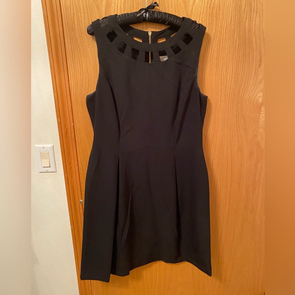 Eliza J size 12 black cut out dress